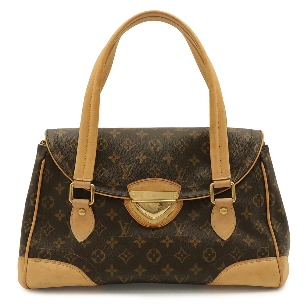 LOUIS VUITTON Monogram Beverly Shoulder Bag Hobo Noir Black